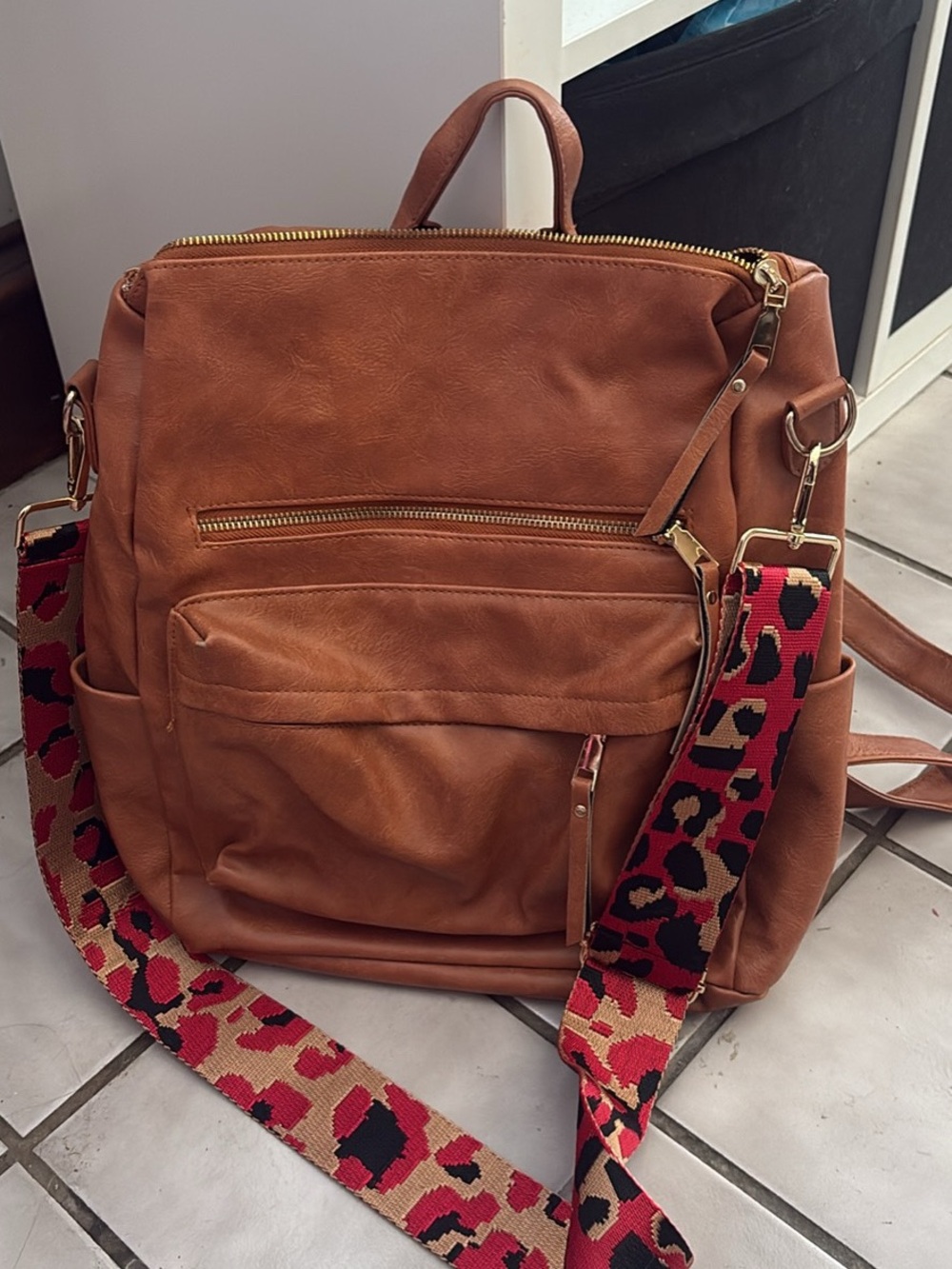 Modern + Chic Brown Leather Bag